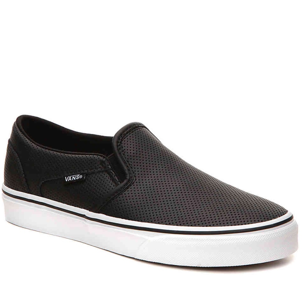 VANS ASHER PERFORATED SLIP-ON SNEAKER - WOMEN'S